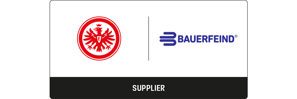 Logo of the sports partnership between Bauerfeind and Eintracht Frankfurt