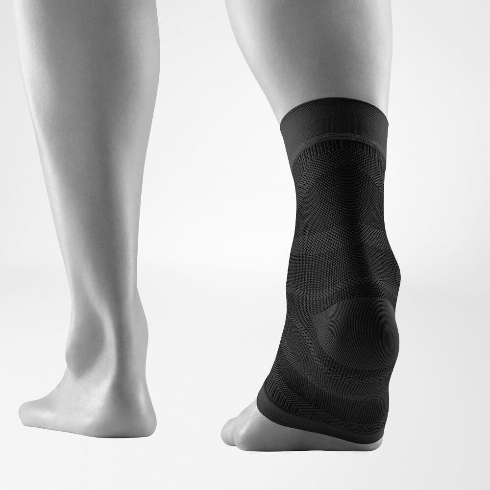 Return view of the black Sportsleeves for the ankle