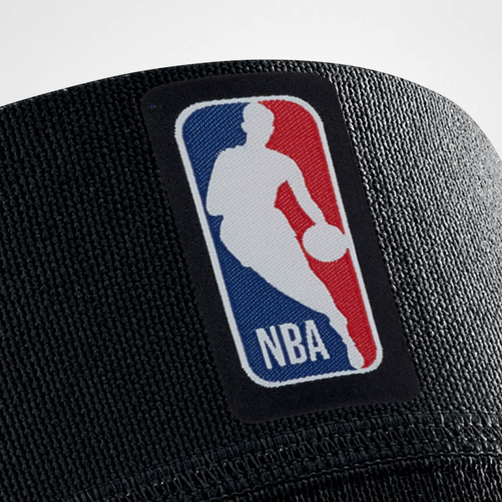 Focus NBA Logo on the Black Knee Sleeve NBA